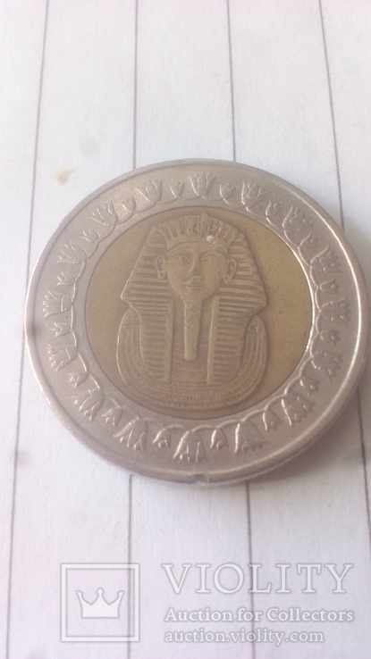 1 фунт 2018 Єгипет, фото №2