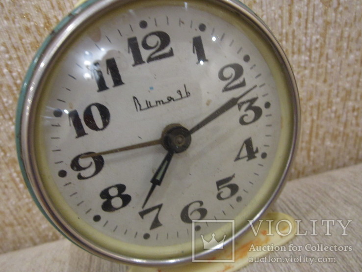 Часы будильник Витязь белый циферблат, фото №8