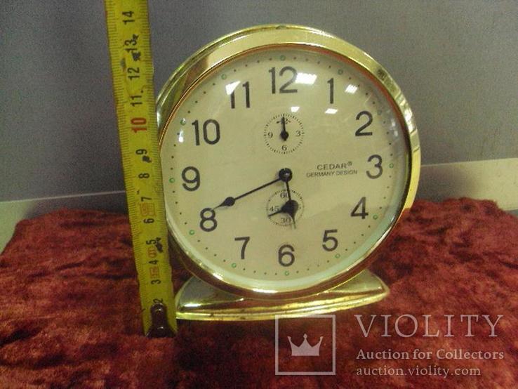 Часы настольные будильник cedar germany design, фото №3