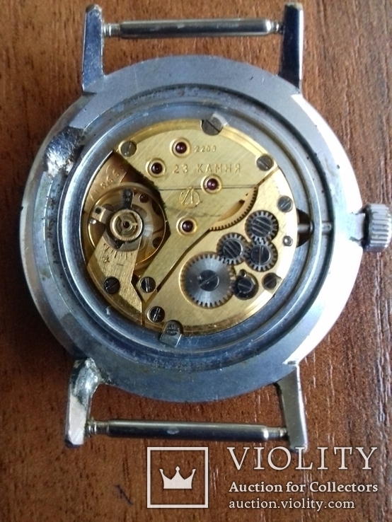 Часы Cardinal de luxe тонкие механизм Луч позолоченный рабочие, фото №4