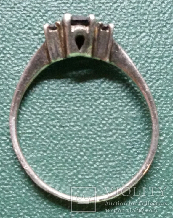 Кольцо проба 925 (тёмные камни), photo number 3