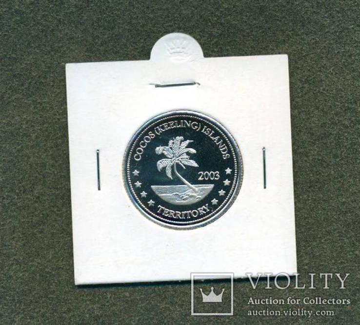 10$ Кокосовые острова 2003 года, фото №2