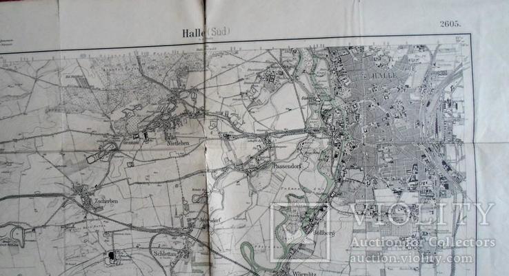 Карта Вены и карта Халле(германия) 1-я половина 20-го века, фото №9
