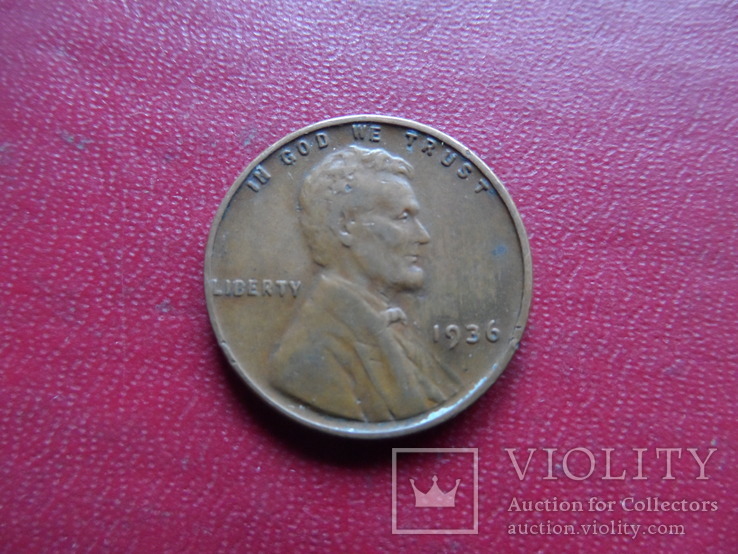 1 цент 1936  США    (Г.4.23)~, фото №2