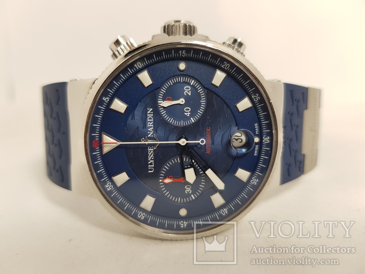 Ulysse Nardin Maxi Marine Chronograph Blue Seal Limited Edition 353-68, фото №2