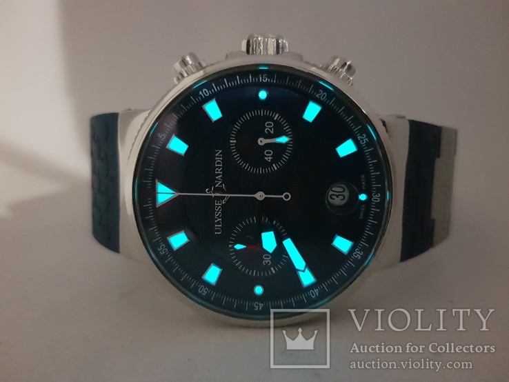 Ulysse Nardin Maxi Marine Chronograph Blue Seal Limited Edition 353-68, фото №9