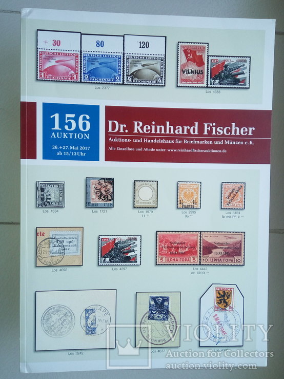 Аукционный каталог по филателии  и частично по нумизматике - Dr.Reinhard Fischer 156