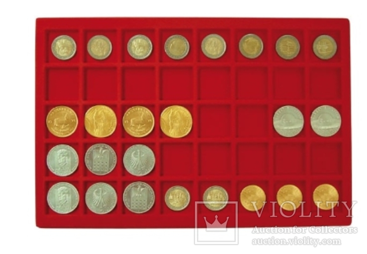 Большой нумизматический кейс с 8 планшетами для монет различных размеров. 2338., фото №7