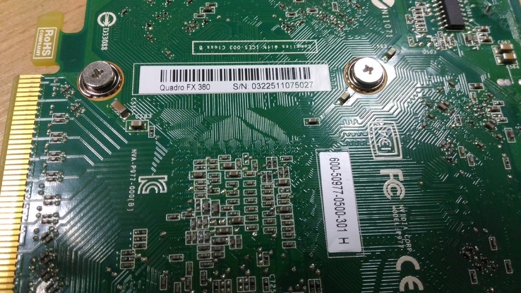 Видеокарта PNY Nvidia Quadro FX380 256Mb DDR3 128bit DX10, photo number 7