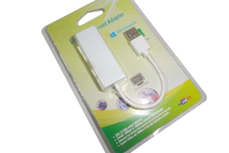 Сетевая карта USB to LAN RJ45 + компакт-диск драйверов, numer zdjęcia 2