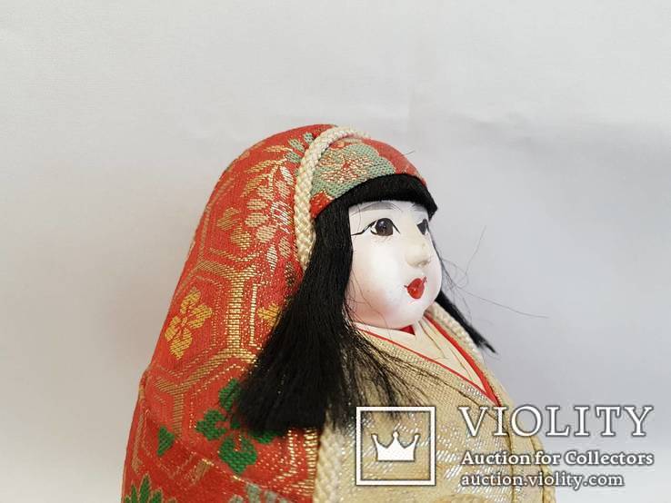 Интерьерная кукла дарума ( японская матрешка ) папье-маше , композит. 14 см., фото №6