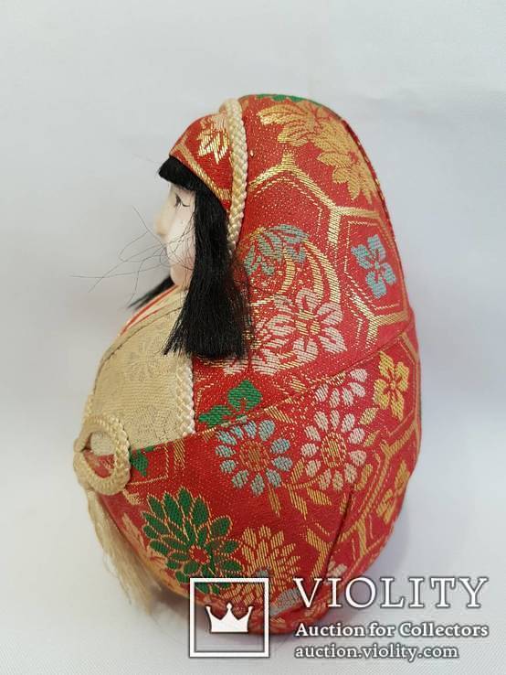 Интерьерная кукла дарума ( японская матрешка ) папье-маше , композит. 14 см., фото №7