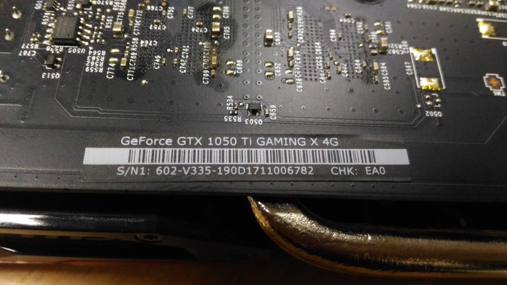 Видеокарта MSI GeForce GTX 1050 TI GAMING 4G  Украинская гарантия до 2021года., numer zdjęcia 8