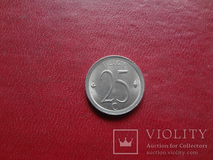 25 центов 1972 БЕЛЬГИЯ    (Г.4.49)~, фото №2
