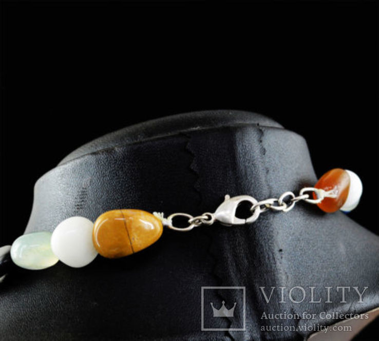 Ожерелье из натуральных уветных агатов 1000 карат, фото №3