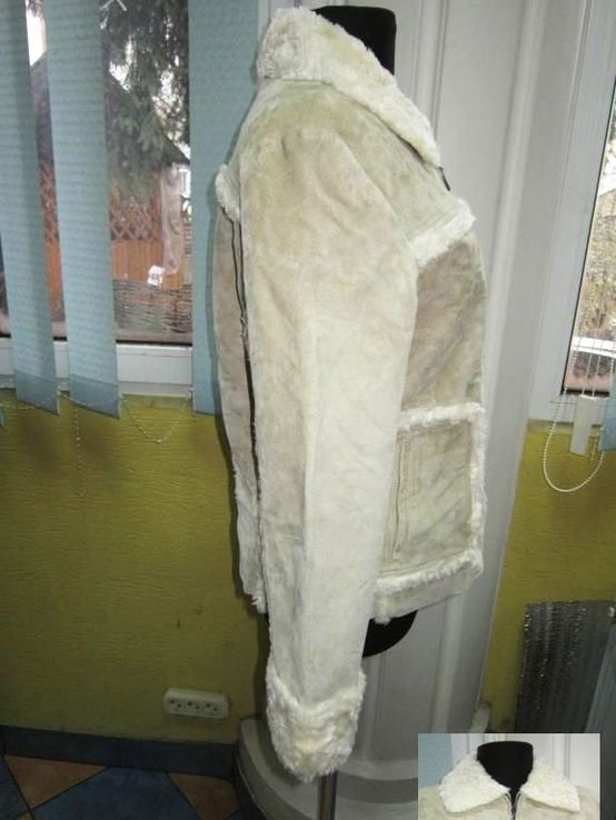 Оригинальная стильная женская кожаная куртка. Лот 339, фото №7