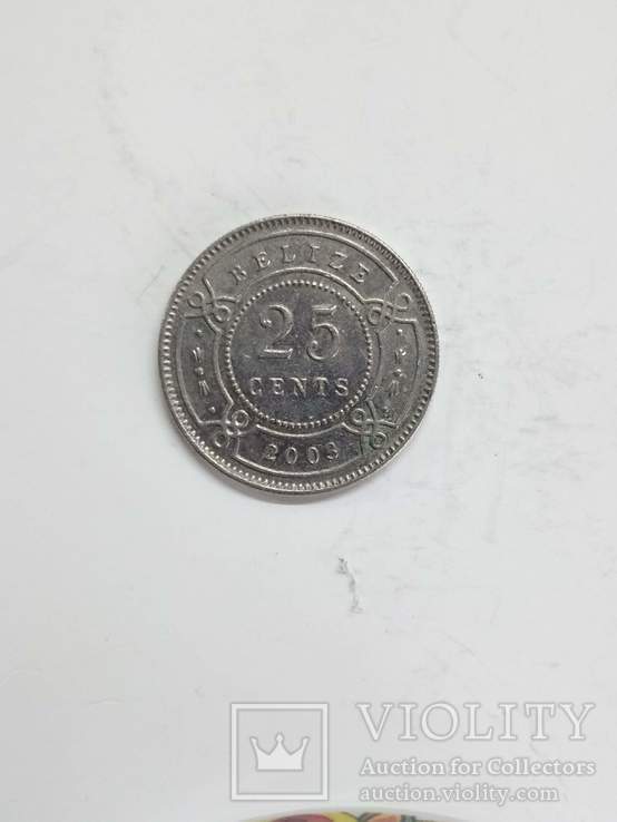 Белиз 25 цент-2 шт., фото №5