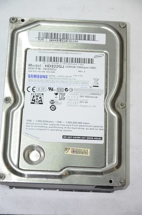 Жесткий диск Samsung 320GB 7200rpm 16MB HD322GJ, фото №3