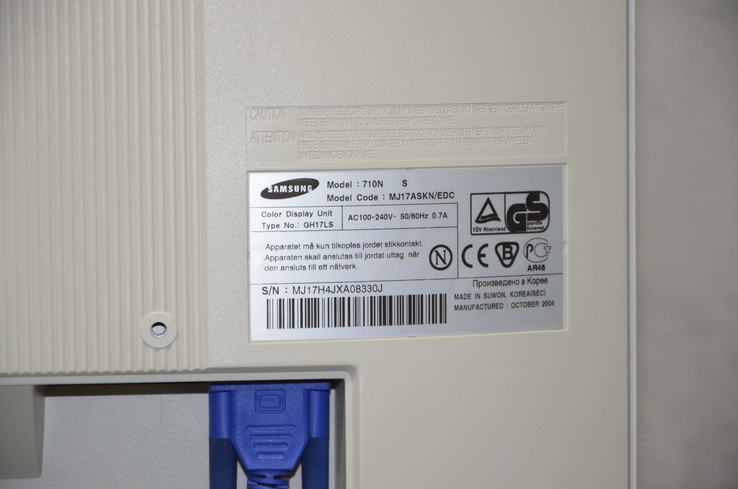 Монитор Samsung 710N, photo number 6