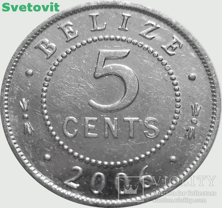 191.Белиз 5 центов, 2006 год, фото №2