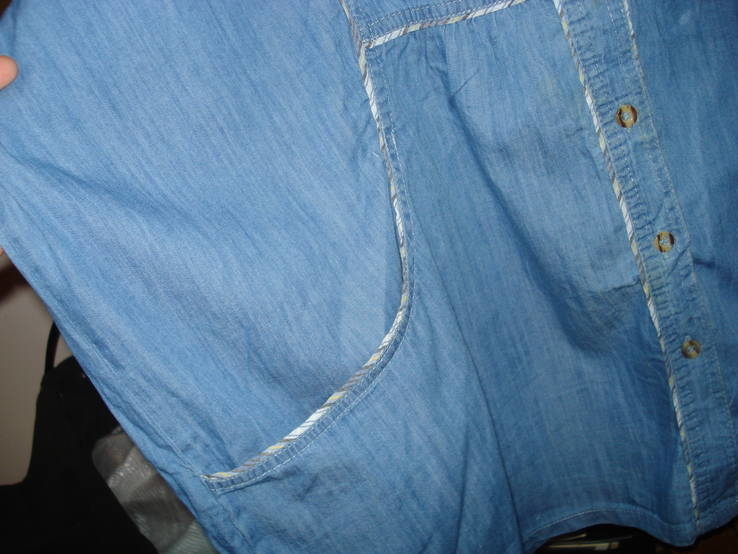 Рубашка джинс.большой размер(56-58), фото №7