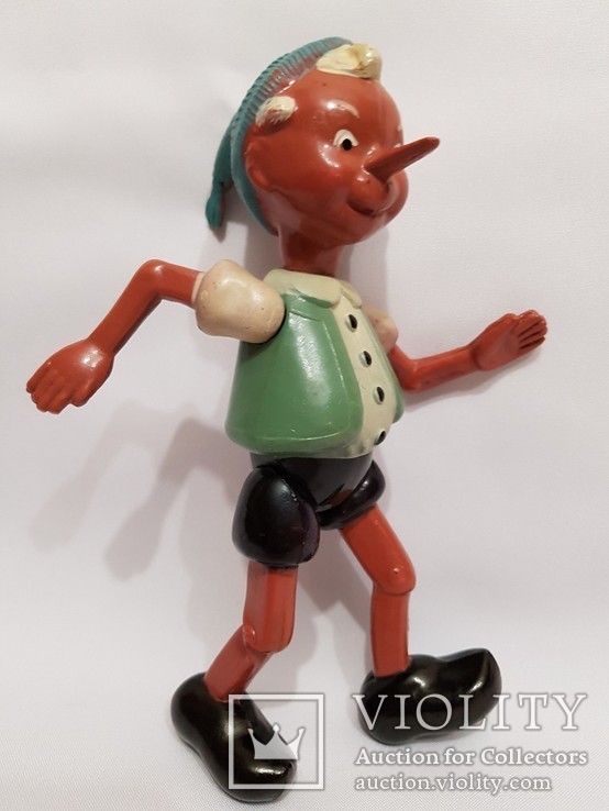 Кукла Буратино 21 см. целлулоид . цена , клеймо СССР . на резинках № 4, фото №10