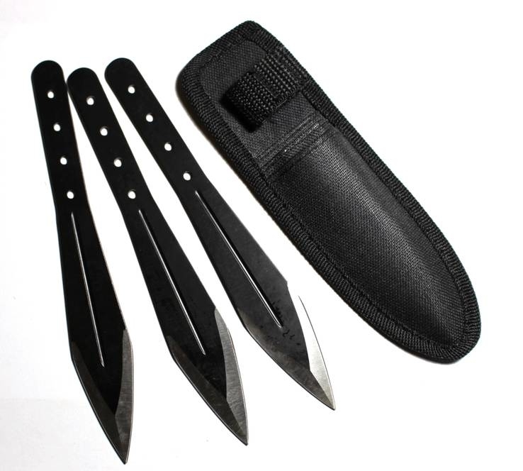 Ножи для метания набор 3 шт. + чехол, photo number 2
