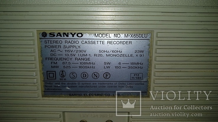 SANYO M-X 650 LU 1983, фото №10