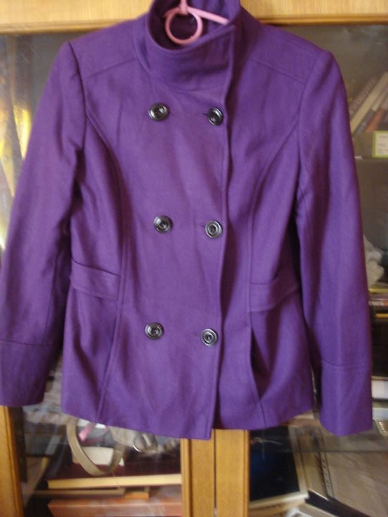Пальто фиолет.короткое, фото №2
