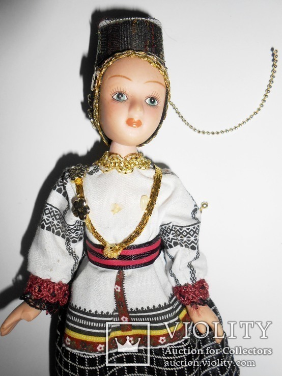 Керамическая кукла в национальном костюме.19см., фото №4