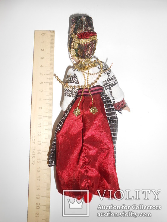 Керамическая кукла в национальном костюме.19см., фото №5