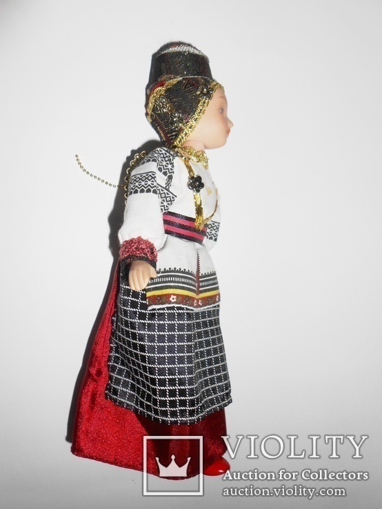Керамическая кукла в национальном костюме.19см., фото №6