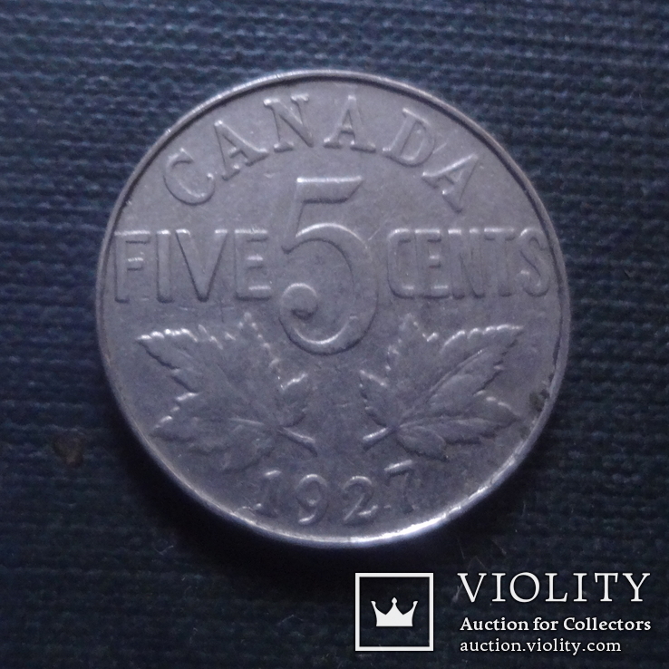 5 центов 1927 Канада   (К.5.20)~