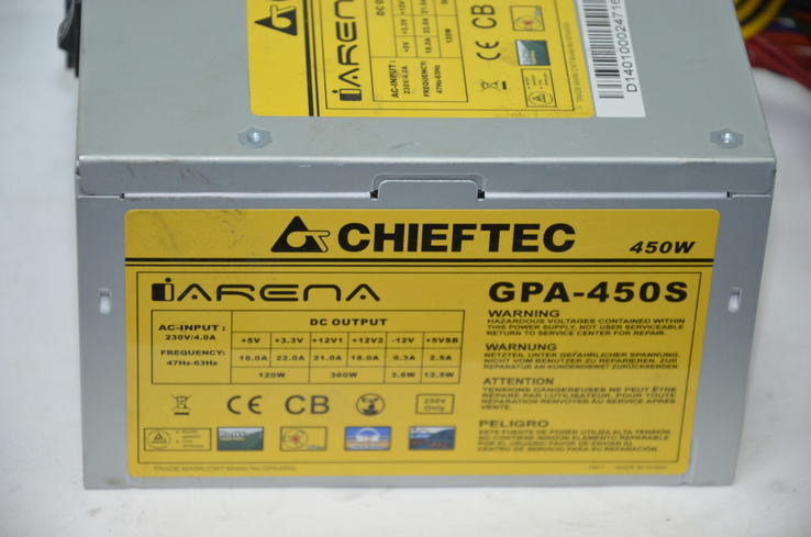 Блок питания Chieftec GPA-450S 450W, фото №3