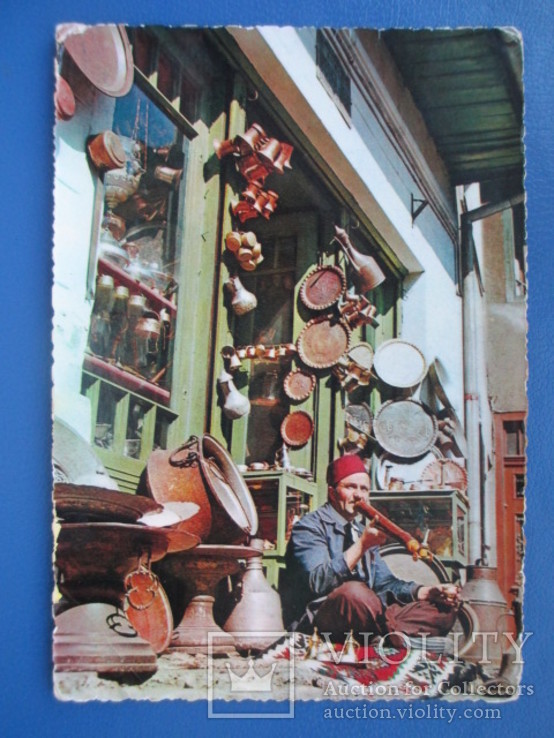 Открытка. Турецкий базар, фото №2