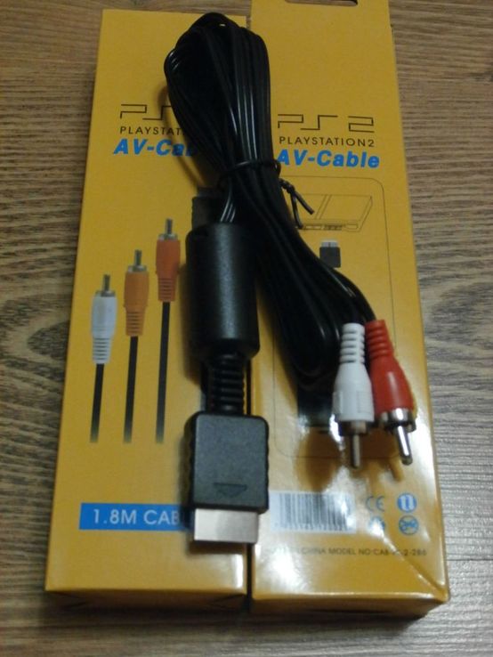 AV кабель для Sony Playstation 2,AV Cable PS2