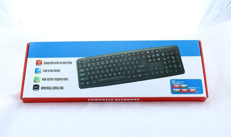 Классическая USB клавиатура для ПК, UKC KEYBOARD X1 K107, numer zdjęcia 3