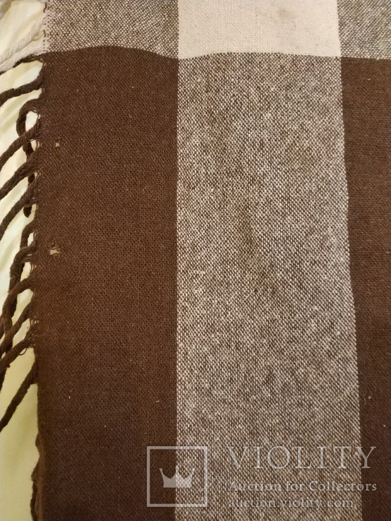 Шерстяной теплый платок 120 см., фото №4