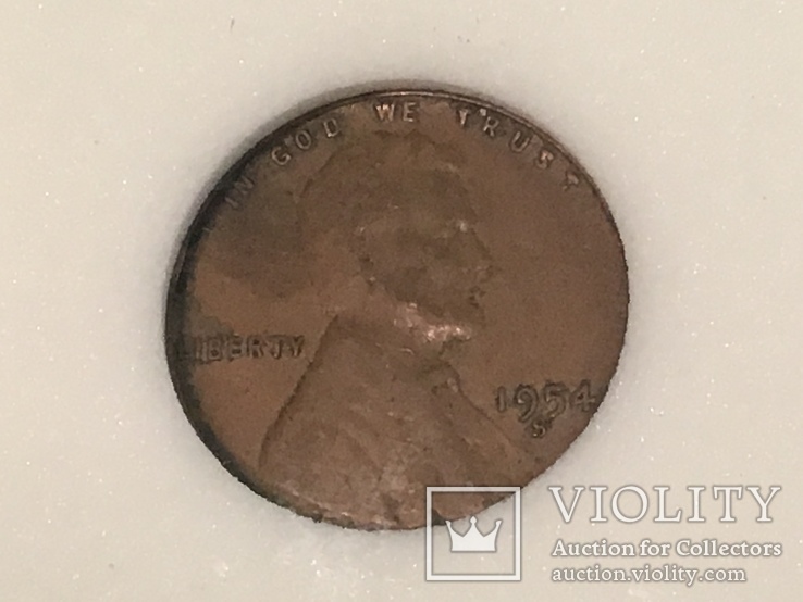 1 цент сша 1954 S, фото №5