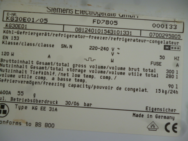 Холодильник Siemens electronic з Німеччини, фото №11