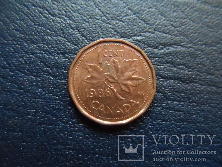 1 цент 1986 Канада   (Г.7.26)~, фото №2