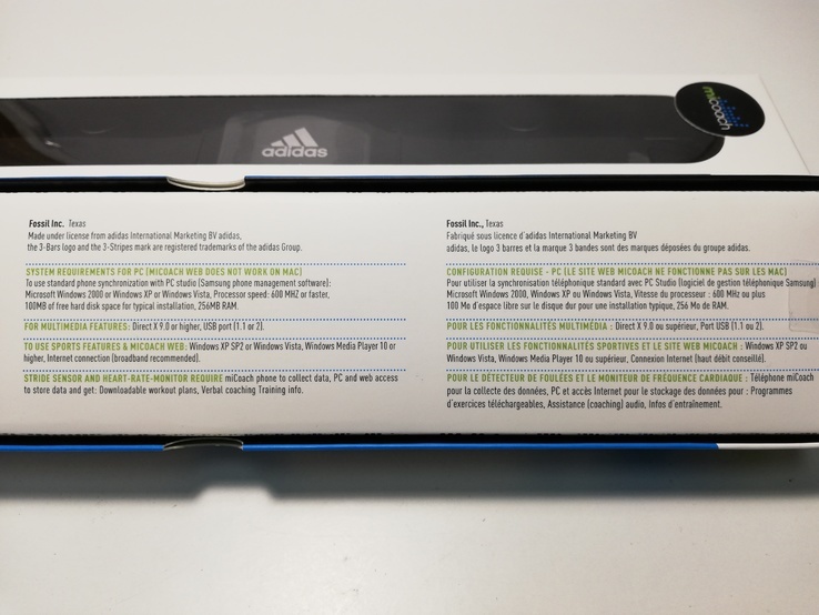 10 Нагрудных датчиков пульса Adidas Micoach Новые + 10 штук Датчиков шага (всего 20 шт), фото №8