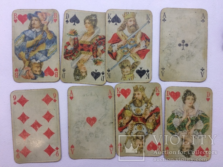 Карты игральные старинные колода карт 52 штуки без Джокеров, фото №6