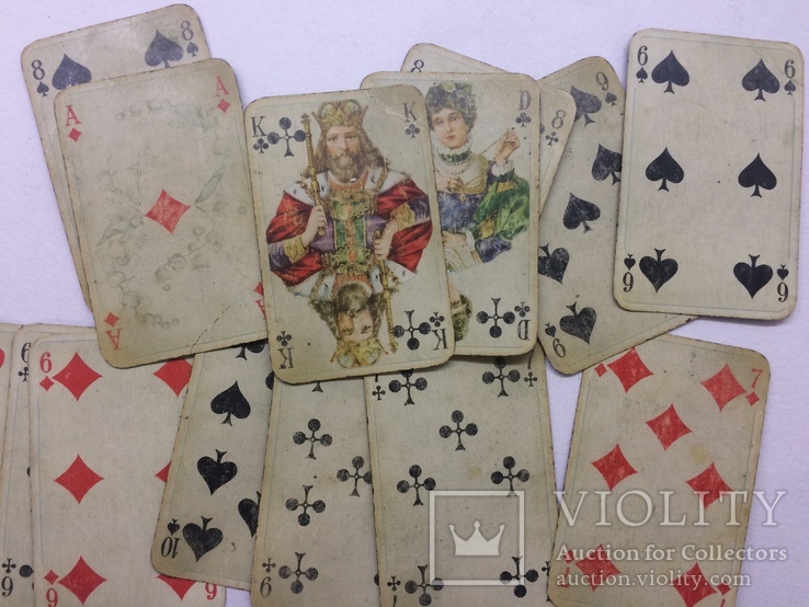 Карты игральные старинные колода карт 52 штуки без Джокеров, фото №8