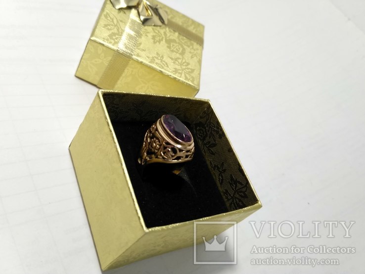 Золотое кольцо СССР 6,58 грамм, 17 размер, фото №4