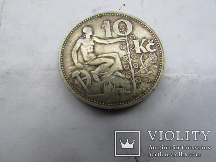 Монета Чехославакии 1930 года, фото №2
