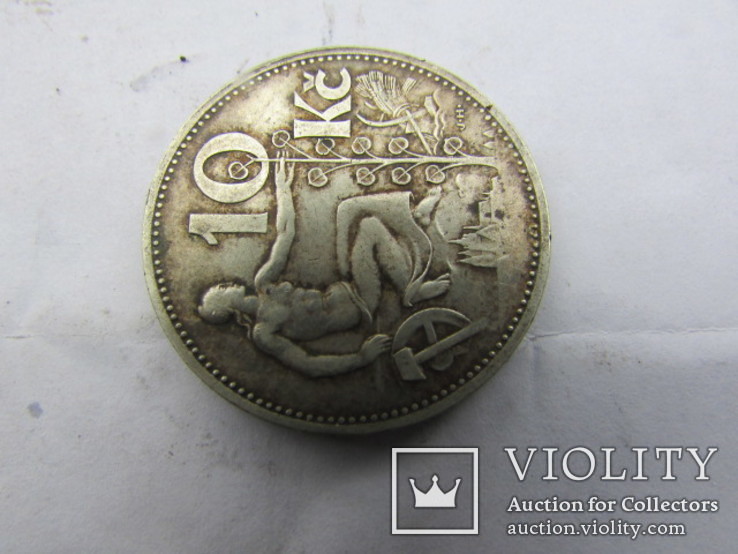 Монета Чехославакии 1930 года, фото №4