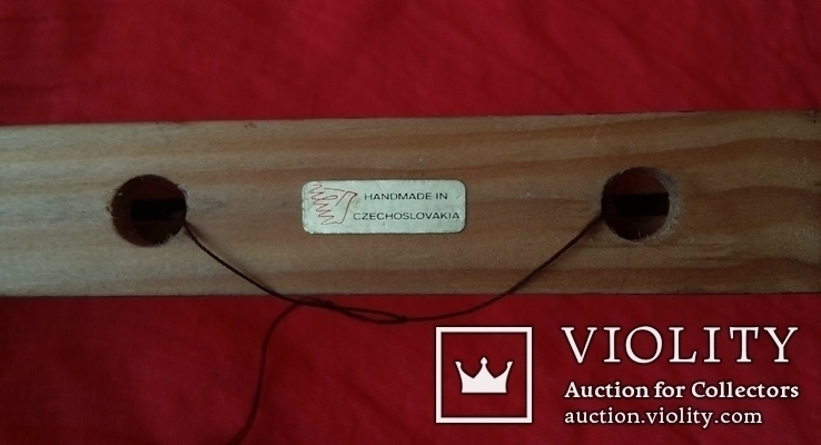 Винтажная деревянная игрушка ручной работы "Куры зерно клюют" Чехословакия, фото №7