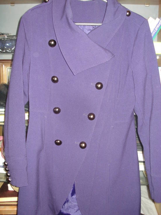 Пальто фиолетовосинее, фото №2