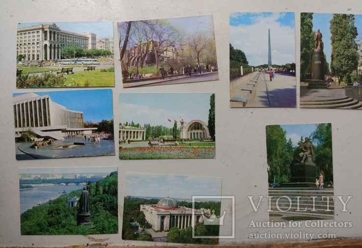 1974г, комплект "Киев",18 открыток+карта, фото №7